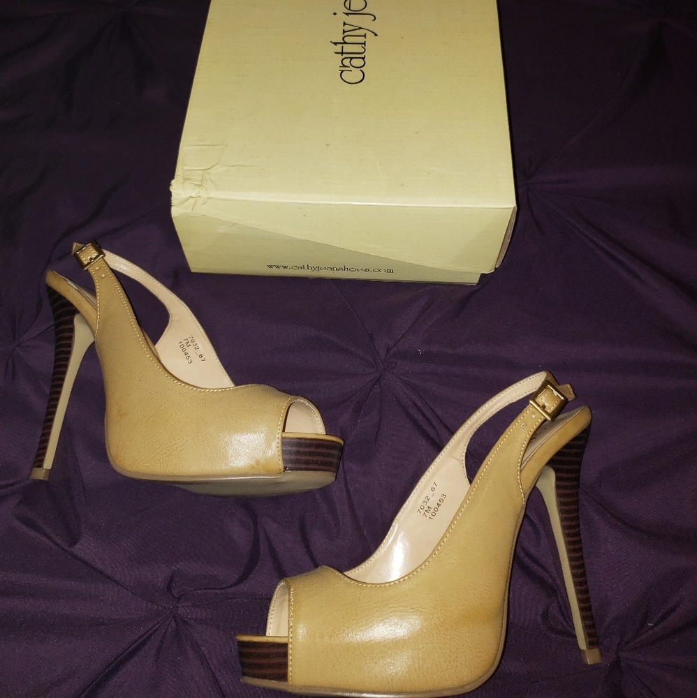 Cathy Jean sling heels